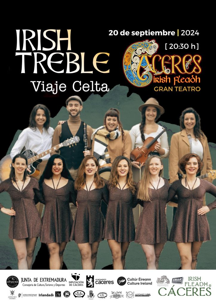 Irish Treble, el 20 de septiembre en el Gran Teatro de Cáceres